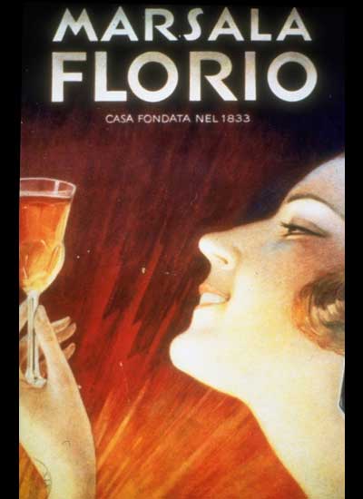 Vintage Florio Marsala poster - I have a print of this one hanging in my dining room.