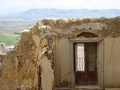 One of the villas destroyed by an earthquake in Salemi